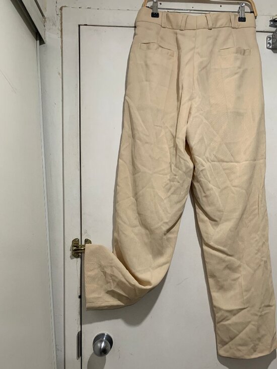 VINTAGE FRONT PLEATED WOOL PANTS SIZE 32 - Picture 6 of 8